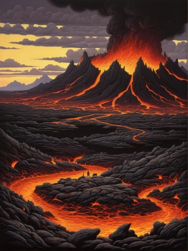 lava,volcanism,volcanic landscape,lava plain,volcanos,volcanic field,volcano,volcanic,lava flow,volcanoes,lava river,volcanic eruption,kilauea,krafla volcano,lava dome,lava cave,types of volcanic eruptions,scorched earth,volcanic landform,vesuvius,Conceptual Art,Daily,Daily 33