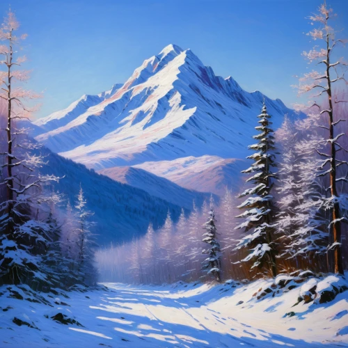 snow landscape,mountain scene,snowy mountains,mountain landscape,winter landscape,snowy landscape,snowy peaks,snow mountain,landscape background,winter background,mountains snow,mountainous landscape,snow mountains,snow scene,mountain peak,landscape mountains alps,christmas landscape,temperate coniferous forest,mountain,mount hood,Art,Artistic Painting,Artistic Painting 04
