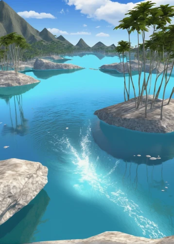 underwater oasis,artificial islands,floating islands,water scape,underground lake,artificial island,waterscape,virtual landscape,underwater landscape,lagoon,diamond lagoon,an island far away landscape,3d background,terraforming,coastal and oceanic landforms,floating island,boat rapids,futuristic landscape,underwater background,infinity swimming pool,Conceptual Art,Daily,Daily 35