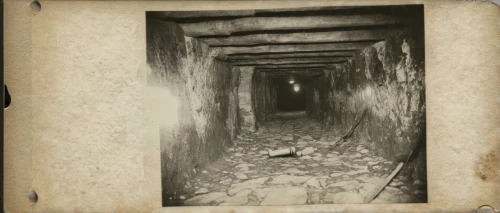 mine shaft,air-raid shelter,canal tunnel,catacombs,ambrotype,gold mining,mining,mining site,railway tunnel,tunnel,mining facility,cellar,sanitary sewer,coal mining,basement,hollow way,photograph album,fallout shelter,creepy doorway,miner,Photography,Documentary Photography,Documentary Photography 03