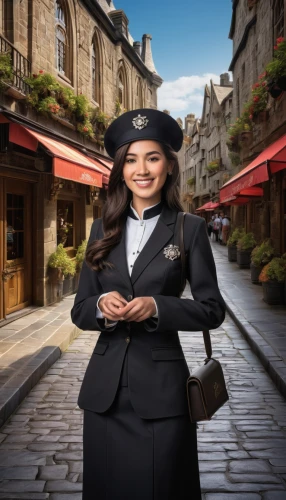 stewardess,flight attendant,concierge,air new zealand,china southern airlines,bussiness woman,online path travel,travel insurance,valet,businesswoman,monarch online london,sales person,gleneagles hotel,salesgirl,pilotfish,white-collar worker,policewoman,customer service representative,courier driver,business angel,Conceptual Art,Fantasy,Fantasy 30