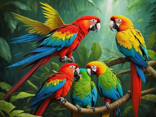 macaws of south america,macaws,macaws blue gold,couple macaw,parrots,tropical birds,colorful birds,sun conures,parrot couple,rare parrots,blue macaws,golden parakeets,blue and yellow macaw,beautiful macaw,passerine parrots,light red macaw,fur-care parrots,yellow-green parrots,blue and gold macaw,macaw hyacinth,Illustration,Paper based,Paper Based 18