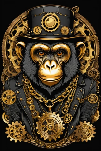 chimpanzee,chimp,barbary monkey,monkey,the monkey,monkeys band,primate,monkey soldier,monkey gang,barong,monkey family,zodiac sign leo,skeezy lion,gorilla,war monkey,monkey wrench,capuchin,ape,monkey island,versace,Illustration,Realistic Fantasy,Realistic Fantasy 13