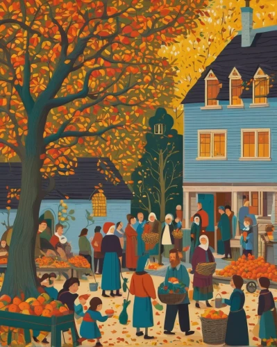 autumn idyll,the autumn,harvest festival,autumn in the park,village scene,autumn day,halloween scene,one autumn afternoon,in the fall,autumn park,october,autumn landscape,folk art,in the autumn,autumn chores,fall landscape,autumn icon,thanksgiving background,oktoberfest celebrations,autumn scenery,Illustration,Vector,Vector 12