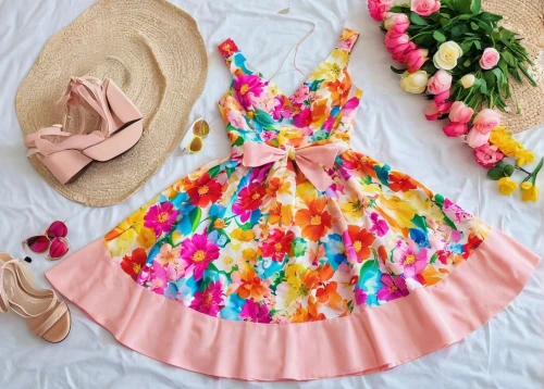 vintage floral,little girl dresses,vintage dress,country dress,floral dress,doll dress,girly,colorful floral,cocktail dress,bright flowers,party dress,day dress,gingham flowers,quinceañera,cute clothes,floral rangoli,floral heart,flower fabric,summer pattern,floral skirt,Illustration,Japanese style,Japanese Style 01