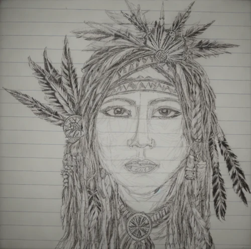 indian headdress,headdress,feather headdress,tribal chief,american indian,native american,native,the american indian,shamanic,shaman,shamanism,cherokee,aborigine,war bonnet,warrior woman,tribal,pencil and paper,pocahontas,amerindien,polynesian girl