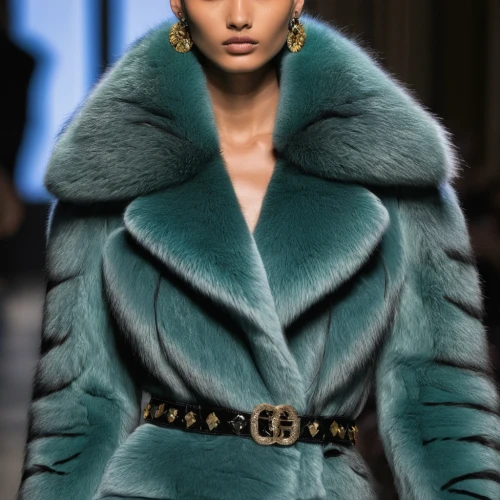 turquoise leather,turquoise wool,fur,coat color,fur coat,fur clothing,runway,versace,runways,valentino,mazarine blue,trend color,teal blue asia,coat,woman in menswear,w 21,color turquoise,teal and orange,female model,teal,Photography,Fashion Photography,Fashion Photography 14