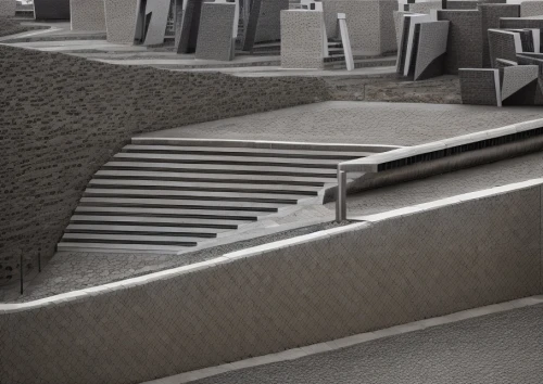 stone stairs,concrete,concrete blocks,concrete construction,brutalist architecture,stone stairway,concrete slabs,stairs,exposed concrete,winding steps,icon steps,reinforced concrete,stair,urban design,outside staircase,paving slabs,stairway,staircase,street furniture,terraced,Architecture,Urban Planning,Aerial View,Urban Design
