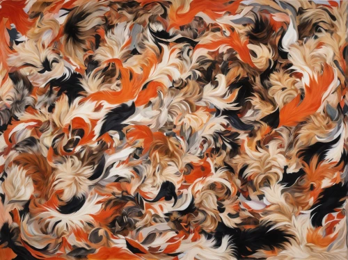 kimono fabric,cowhide,textile,background pattern,coral swirl,whirlpool pattern,batik,flock of chickens,japanese pattern,autumn pattern,orange floral paper,tisci,ikat,painting pattern,cloves schwindl inge,plumage,phoenix rooster,flamingo pattern,fabric design,abstract background,Conceptual Art,Oil color,Oil Color 18