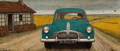 david bates,citroën traction avant,ford anglia,grant wood,morris minor,illustration of a car,antique car,vintage car,oldtimer car,talbot,oldtimer,morris eight,morris minor 1000,vintage vehicle,vintage cars,vintage art,old car,citroën,ford prefect,wolseley 4/44,Art,Artistic Painting,Artistic Painting 49