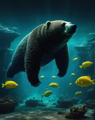 underwater background,aquatic mammal,nordic bear,aquatic animals,sea life underwater,underwater fish,sea animals,underwater world,aquarium inhabitants,sea cows,underwater landscape,aquarium lighting,grizzlies,aquarium fish feed,bear kamchatka,sea animal,sea mammals,sea lion,ocean underwater,arctic ocean,Photography,Artistic Photography,Artistic Photography 10