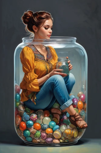 painting easter egg,glass jar,candy jars,painting eggs,cookie jar,sci fiction illustration,lolly jar,girl with cereal bowl,world digital painting,empty jar,jar,digital painting,chalk drawing,girl with bread-and-butter,rainbeads,storage-jar,painted eggs,girl with speech bubble,fantasy portrait,tea jar,Conceptual Art,Oil color,Oil Color 04