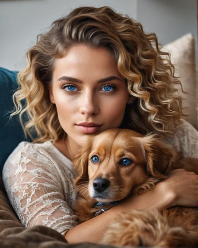 girl with dog,heterochromia,romantic portrait,dog photography,dog-photography,australian shepherd,pet vitamins & supplements,blonde dog,female dog,mixed breed,blonde girl with christmas gift,blue eyes,dog look,q30,mixed breed dog,wag,women's eyes,companion dog,blue eye,the blue eye,Photography,General,Natural