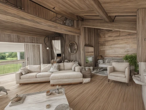 3d rendering,wooden beams,wood deck,wooden house,chalet,wooden decking,luxury home interior,log cabin,cabin,inverted cottage,log home,wooden carriage,timber house,wooden sauna,wood wool,wood flooring,family room,wooden floor,wooden planks,living room,Interior Design,Bathroom,Farmhouse,Farmhouse Charm