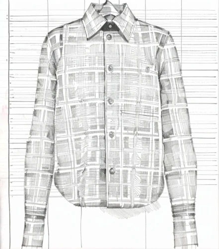 sheet drawing,lumberjack pattern,dress shirt,wireframe graphics,wireframe,line drawing,office line art,jeans pattern,hand-drawn illustration,technical drawing,a uniform,plaid paper,garment,white-collar worker,vector pattern,frame drawing,one-piece garment,chef's uniform,stylograph,worksheet,Design Sketch,Design Sketch,Hand-drawn Line Art