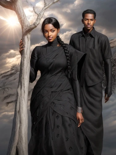black couple,gothic portrait,man and wife,bough,twelve apostle,divine healing energy,luther,emancipation,gothic fashion,gospel music,afar tribe,nightshade family,biblical narrative characters,benediction of god the father,2zyl in series,black models,house of prayer,clergy,man and woman,angelology,Common,Common,Natural