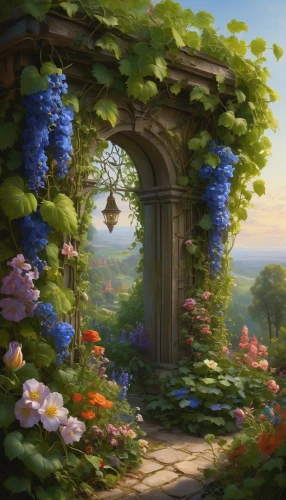 hydrangeas,fantasy landscape,wreath of flowers,springtime background,spring morning,spring background,flower garden,falling flowers,floral greeting,hydrangea,blooming field,idyll,dandelion hall,flowers field,home landscape,flower field,spring garden,floral corner,blooming wreath,flora,Art,Classical Oil Painting,Classical Oil Painting 10