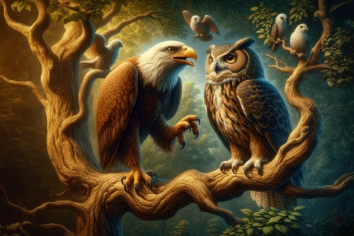 couple boy and girl owl,owl nature,owls,owlets,owl art,woodland animals,forest animals,whimsical animals,bird couple,great horned owls,owl-real,halloween owls,owl background,siberian owl,owl,druids,tyto longimembris,tree sloth,saw-whet owl,fantasy art