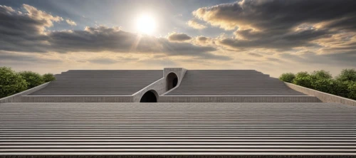 roof landscape,stairway to heaven,cooling tower,heavenly ladder,the roof of the,ski jump,observation deck,the observation deck,flat roof,russian pyramid,winding steps,ski jumping,sun dial,ascending,holocaust memorial,house roof,stairway,stone stairway,roofing,pyramid,Common,Common,Natural