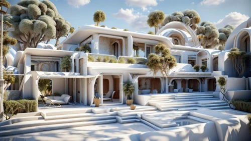 white temple,3d rendering,build by mirza golam pir,render,palace of knossos,house with caryatids,3d render,3d rendered,marble palace,ephesus,rome 2,mansion,greek temple,ancient greek temple,ancient city,byzantine architecture,development concept,artemis temple,holiday villa,acropolis