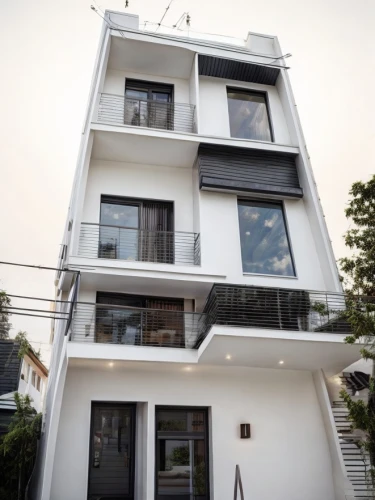 cubic house,cube house,block balcony,two story house,sky apartment,frame house,residential house,modern architecture,an apartment,japanese architecture,appartment building,apartment house,modern house,house front,shared apartment,residential building,exterior decoration,house facade,folding roof,condominium,Architecture,General,Masterpiece,None