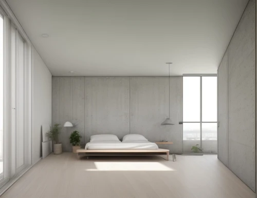 modern room,bedroom,modern minimalist bathroom,guest room,sleeping room,bedroom window,japanese-style room,room divider,danish room,loft,guestroom,3d rendering,one room,sky apartment,render,one-room,white room,daylighting,room,sliding door,Interior Design,Bedroom,Northern Europe,Nordic Minimalist