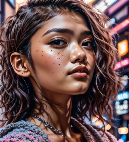 girl portrait,asian vision,asian woman,japanese woman,retouching,asian girl,portrait photography,asia,mystical portrait of a girl,filipino,neon makeup,retouch,janome chow,asia girl,women's cosmetics,mari makinami,shirakami-sanchi,mulan,city ​​portrait,portrait of a girl