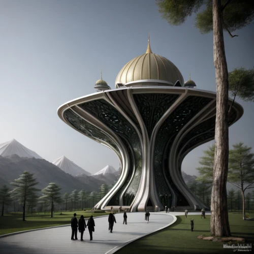 futuristic architecture,islamic architectural,sky space concept,king abdullah i mosque,futuristic art museum,futuristic landscape,big mosque,star mosque,iranian architecture,house of allah,grand mosque,solar cell base,build by mirza golam pir,mosques,city mosque,tehran,alabaster mosque,al nahyan grand mosque,burj kalifa,alien ship