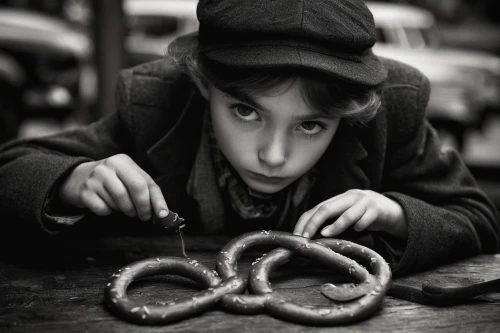 taralli,jew's harp,snake charming,knots,anchor chain,letter chain,snake charmers,paper snakes,rope knot,twisted rope,cordage,child playing,elastic rope,rope,serpent,photographing children,shackles,squid rings,sailor's knot,tendril,Photography,Black and white photography,Black and White Photography 02