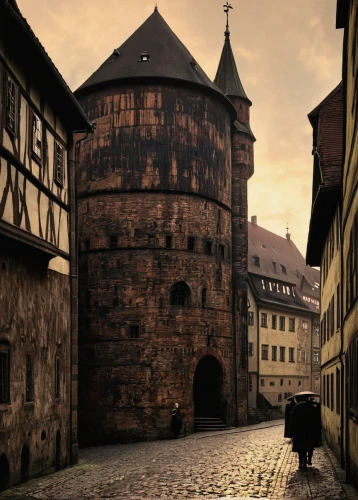 nuremberg,wissembourg,medieval architecture,bamberg,hildesheim,half-timbered wall,medieval street,erfurt,alsace,strasbourg,rothenburg,new-ulm,colmar,medieval town,esslingen,muenster,hattingen,goslar,medieval,colmar city,Conceptual Art,Sci-Fi,Sci-Fi 08