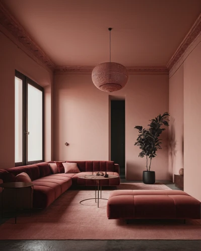 soft furniture,interiors,sitting room,livingroom,living room,dusky pink,sofa set,pink leather,dark pink in colour,sofa,danish furniture,gold-pink earthy colors,corten steel,apartment lounge,interior decor,interior design,home interior,pink chair,mid century modern,furniture