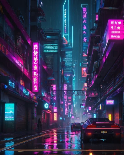 cyberpunk,taipei,hong kong,shinjuku,tokyo city,neon arrows,shanghai,tokyo,colorful city,kowloon,vapor,neon,hk,neon lights,hanoi,urban,aesthetic,cityscape,80s,80's design,Conceptual Art,Sci-Fi,Sci-Fi 26