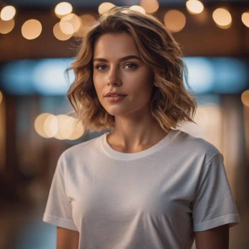 girl in t-shirt,tshirt,in a shirt,wallis day,cotton top,white shirt,tee,sofia,portrait background,shirt,long-sleeved t-shirt,georgia,advertising clothes,active shirt,girl portrait,garanaalvisser,woman portrait,shopping icon,young woman,romantic portrait,Photography,General,Cinematic