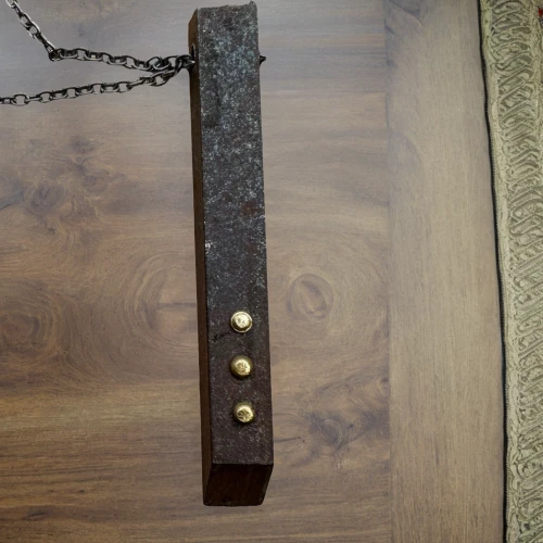 block and tackle,wooden ruler,reed belt,belt,wooden clip,scabbard,belt with stockings,altar clip,wooden tags,embossed rosewood,iron chain,saw chain,hanging clock,pulley,wooden cross,free weight bar,guillotine,base plate,incense with stand,wooden sled