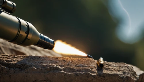 blow torch,tactical flashlight,pyrotechnic,artillery,barbecue torches,blowtorch,spark plug,tree torch,gas grenade,a flashlight,torch tip,iron pipe,flaming torch,mortar,benchrest shooting,drill bit,torch,gas flare,soldering iron,background bokeh,Photography,General,Natural