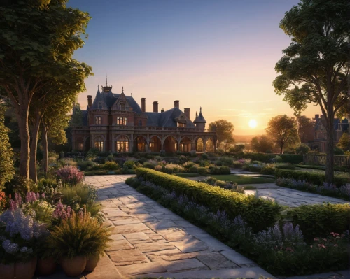 country estate,chateau,victorian,gardens,fairy tale castle,victorian style,english garden,stately home,luxury property,country house,mansion,manor,fairytale castle,towards the garden,luxury home,the victorian era,croft,victorian house,bendemeer estates,beautiful home,Photography,General,Natural
