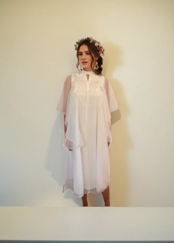 white winter dress,nightgown,vintage dress,one-piece garment,plus-size model,vintage angel,girl on a white background,white dress,white pink,women's clothing,social,linen heart,day dress,hospital gown,a girl in a dress,doll dress,angelic,white-pink,overskirt,light pink