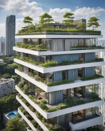 eco-construction,balcony garden,sky apartment,residential tower,block balcony,green living,skyscapers,roof garden,singapore,condominium,eco hotel,high rise,high-rise building,garden elevation,highrise,singapore landmark,futuristic architecture,high-rise,grass roof,ecological sustainable development,Photography,General,Natural