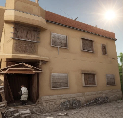 medieval street,3d rendering,ancient house,3d rendered,wooden houses,render,apartment house,3d render,narrow street,old town house,development concept,model house,tenement,traditional house,stone town,townhouses,new-ulm,old houses,medieval town,rendering,Common,Common,Natural