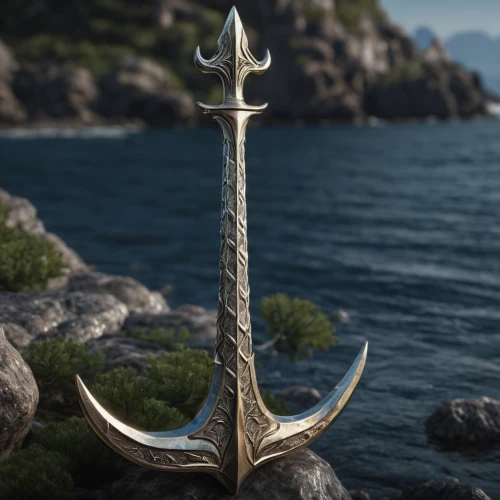 horn of amaltheia,tent anchor,excalibur,viking ship,king sword,anchor,kadala,skyrim,dagger,viking,vikings,triquetra,aquaman,ranged weapon,poseidon,god of the sea,nautical banner,witcher,scepter,anchors,Photography,General,Natural