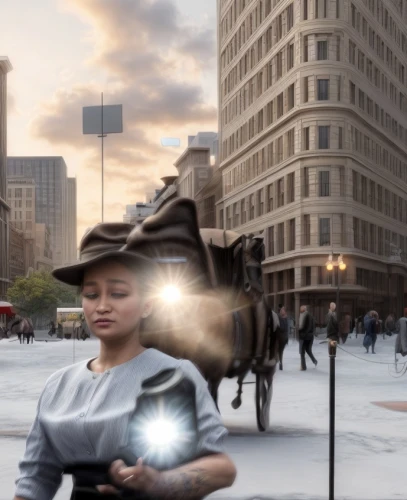 digital compositing,woman holding a smartphone,image manipulation,blonde woman reading a newspaper,photomanipulation,augmented reality,photo manipulation,pedestrian lights,droste effect,magnifying lens,woman's hat,lamplighter,women in technology,crystal ball-photography,lens reflection,photomontage,city ​​portrait,girl in a historic way,magnifier glass,sprint woman,Common,Common,Natural