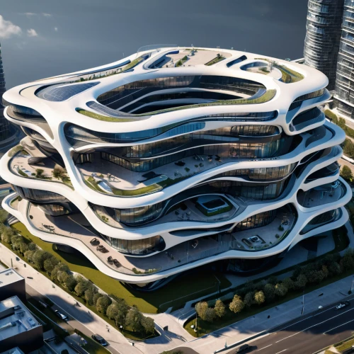 futuristic architecture,largest hotel in dubai,futuristic art museum,tallest hotel dubai,sky space concept,multi storey car park,solar cell base,chinese architecture,jewelry（architecture）,skyscapers,singapore,building honeycomb,multi-storey,honeycomb structure,hudson yards,arhitecture,mixed-use,hongdan center,futuristic landscape,marina bay,Photography,General,Sci-Fi