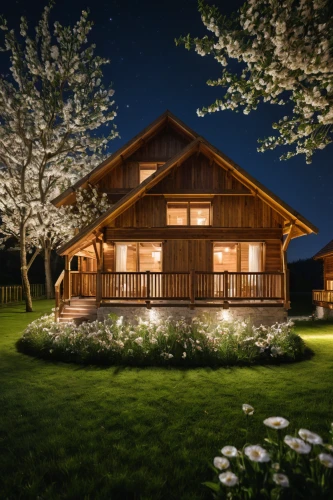 landscape lighting,wooden house,log home,log cabin,chalet,beautiful home,summer cottage,the cabin in the mountains,timber house,3d rendering,country house,small cabin,japanese architecture,home landscape,country cottage,smart home,summer house,new england style house,tree house hotel,house in mountains,Photography,General,Natural