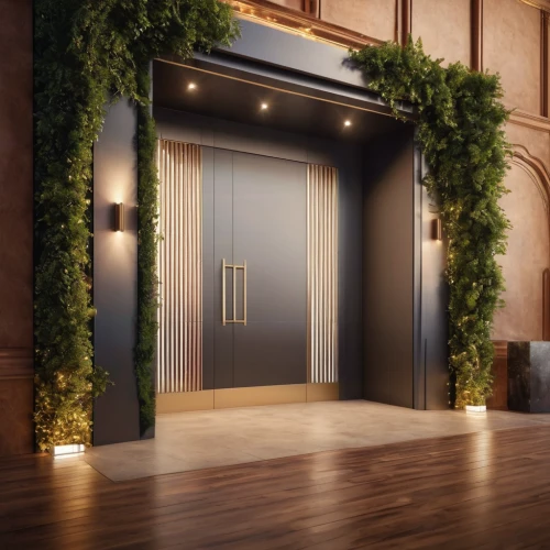 metallic door,hallway space,3d rendering,room divider,house entrance,crown render,hinged doors,render,hoboken condos for sale,wooden door,elevators,doors,search interior solutions,luxury hotel,garden door,entry,front door,3d render,steel door,elevator,Photography,General,Commercial