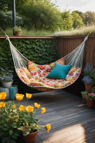 porch swing,hammock,hammocks,garden swing,hanging chair,outdoor sofa,sleeping pad,canopy bed,outdoor furniture,flower blanket,sleeper chair,bed in the cornfield,chaise lounge,patio furniture,garden bench,nesting place,climbing garden,garden furniture,chaise longue,roof garden,Photography,General,Natural