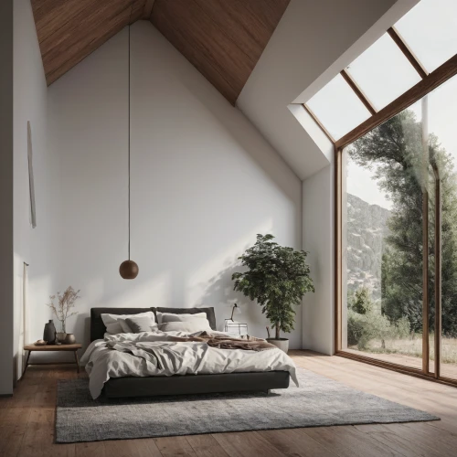 loft,modern room,wooden beams,folding roof,attic,roof landscape,canopy bed,scandinavian style,bedroom,wooden windows,dormer window,wood window,bedroom window,sleeping room,wooden roof,daylighting,great room,frame house,home interior,gable field