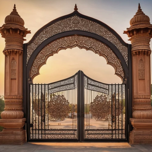 front gate,ornamental dividers,iron gate,gateway,rajasthan,metal gate,fence gate,tori gate,gates,wood gate,jaipur,farm gate,gate,agra,heaven gate,victory gate,wrought iron,city gate,caravansary,round arch,Photography,General,Natural