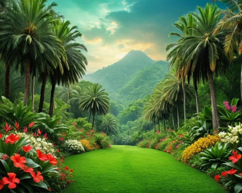 tropical floral background,landscape background,background view nature,garden of eden,green landscape,nature landscape,exotic plants,tropical and subtropical coniferous forests,tropical jungle,tropical island,nature garden,tropical greens,palm garden,home landscape,landscape nature,vegetables landscape,natural scenery,beautiful landscape,natural landscape,palm pasture,Photography,Documentary Photography,Documentary Photography 32