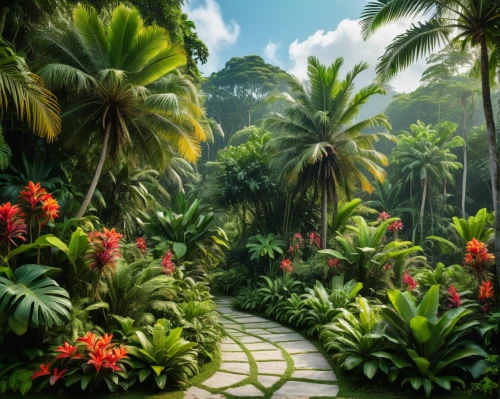 tropical jungle,tropical flowers,tropical floral background,exotic plants,tropical bloom,tropical island,garden of eden,tropical greens,tropical house,naples botanical garden,palm garden,tropics,rainforest,tropical tree,rain forest,garden of plants,pathway,tropical birds,botanical gardens,botanical garden,Photography,General,Natural