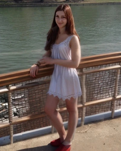 girl in white dress,white dress,on the pier,danube cruise,darling harbor,a girl in a dress,white skirt,white winter dress,red shoes,girl on the river,white boots,girl in red dress,beautiful young woman,beautiful legs,white and red,18,party dress,on the river,pretty young woman,red bow